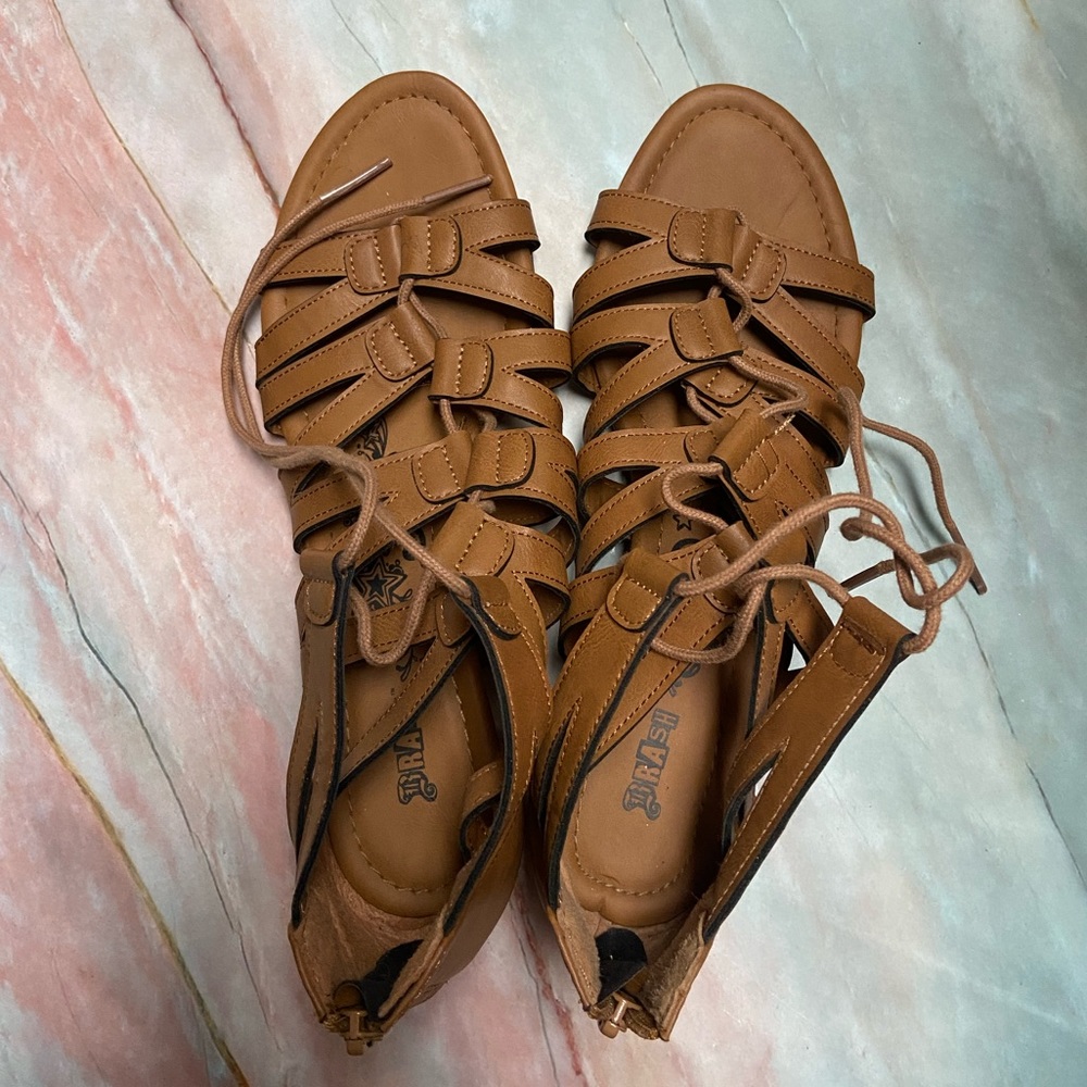 Womens Gladiator Sandals with Low Heel